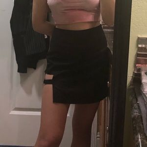 black skirt